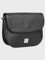 Genuine Leather , Women Trendy Front Magnet Closure , Croco Embossed Leather Bag