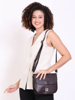 Genuine Leather , Women Trendy Front Magnet Closure , Croco Embossed Leather Bag