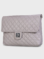Genuine Leather - Soft , Supple Diamond Quilted Trendy Women Leather Bag