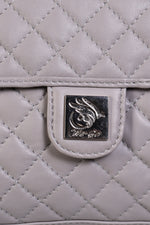 Genuine Leather - Soft , Supple Diamond Quilted Trendy Women Leather Bag