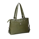 Genuine Leather Women's  Tote Bag With 15" Laptop Compartment