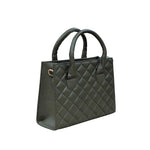 Genuine Leather Quilted Luxurious Women Bag Black