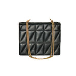 Genuine Leather Quilted Luxurious Women Bag  with Golden chain sling