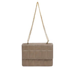 Genuine Leather Quilted Luxurious Women Bag  with Golden chain sling