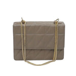 Genuine Leather Quilted Luxurious Women Bag  with Golden chain sling