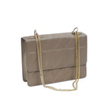 Genuine Leather Quilted Luxurious Women Bag  with Golden chain sling