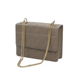 Genuine Leather Quilted Luxurious Women Bag  with Golden chain sling