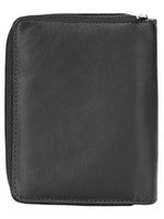 Genuine Leather Women Wallet With Ziparound Pouch