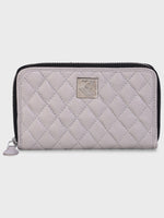 Genuine Leather , Diamond Quilted Leather Women Wallet